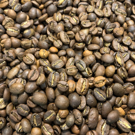 Grains de café torréfié du mélange maison La Grègue