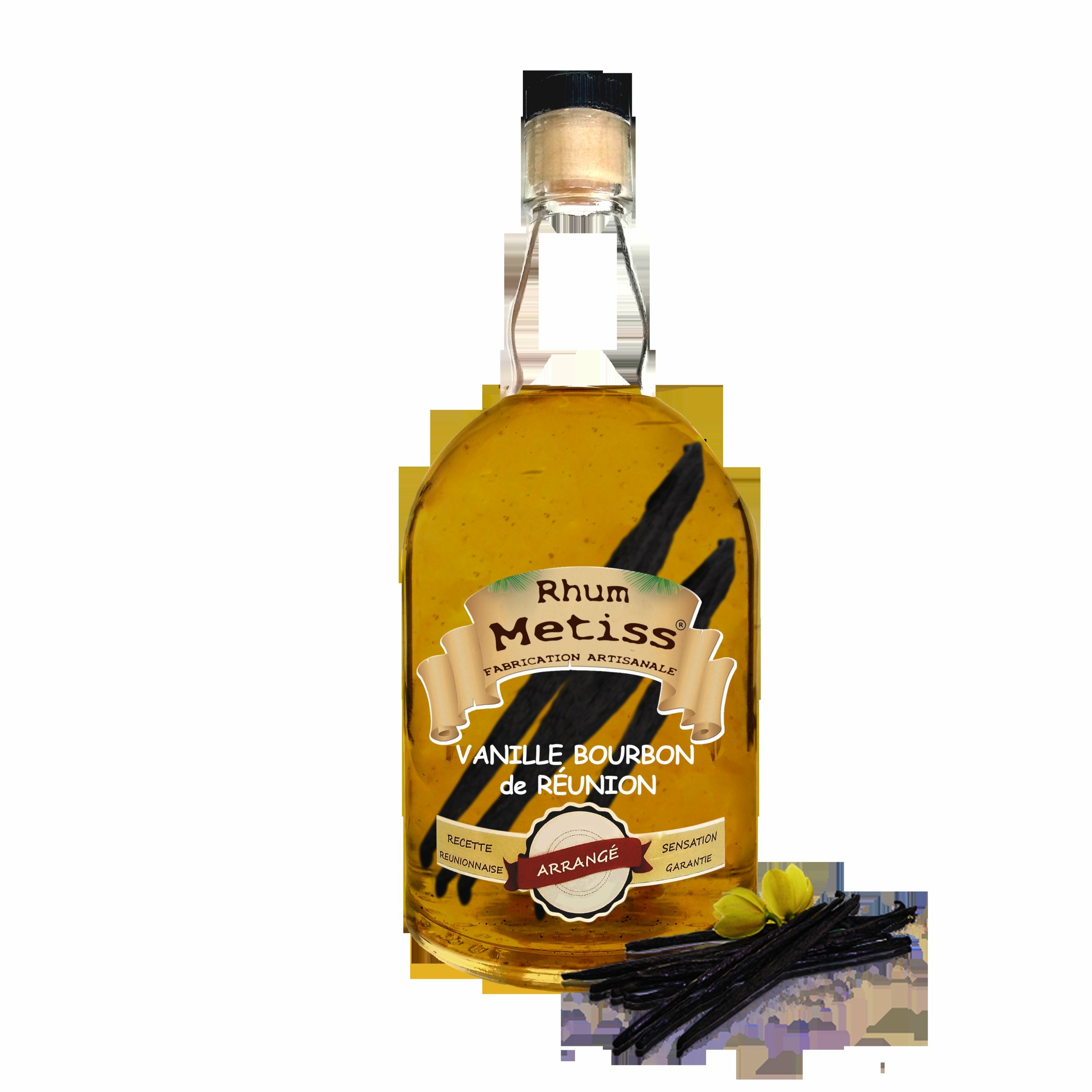 Rhum arrangé 23.7° vanille bourbon 37.5 cl